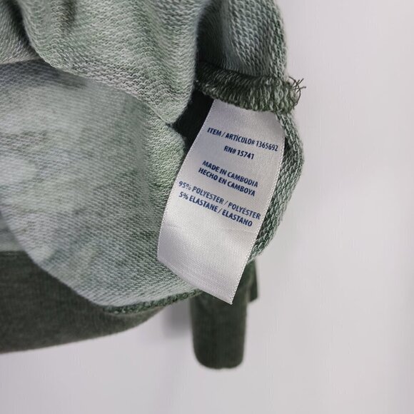 SPLENDID Green Camo Sweatshirt Women's Size XL Camouflage Pullover Crew Neck - Picture 5 of 5
